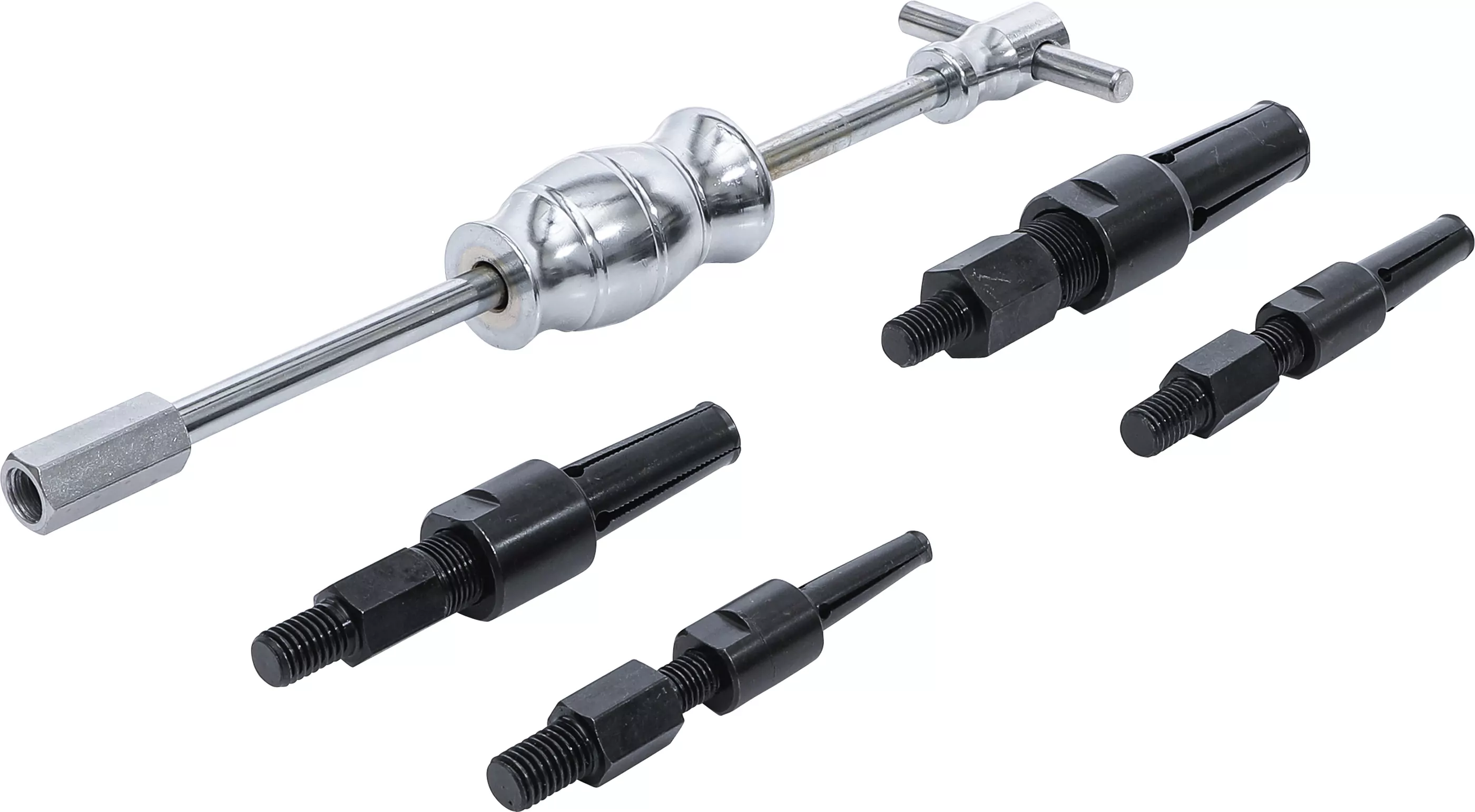 Grundloch-Innenlager-Abzieher-Satz mit Gleithammer | 5-tlg.