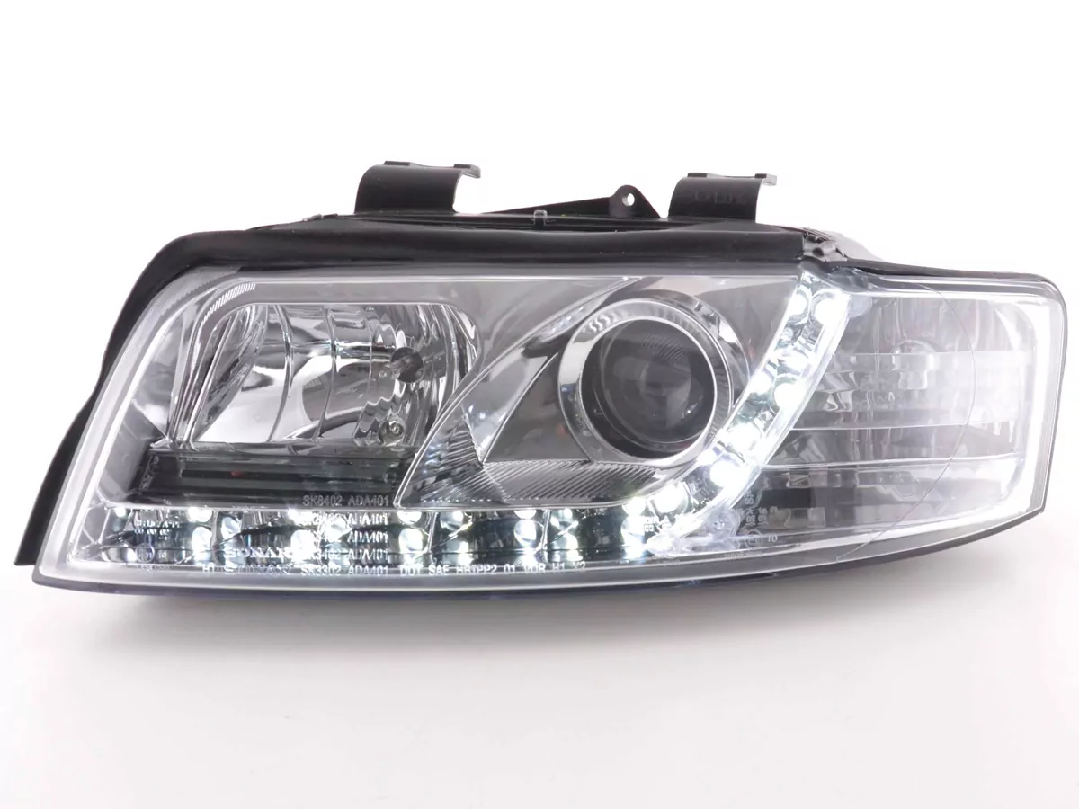 Scheinwerfer Daylight Audi A4 Typ 8E Bj. 01-04 chrom