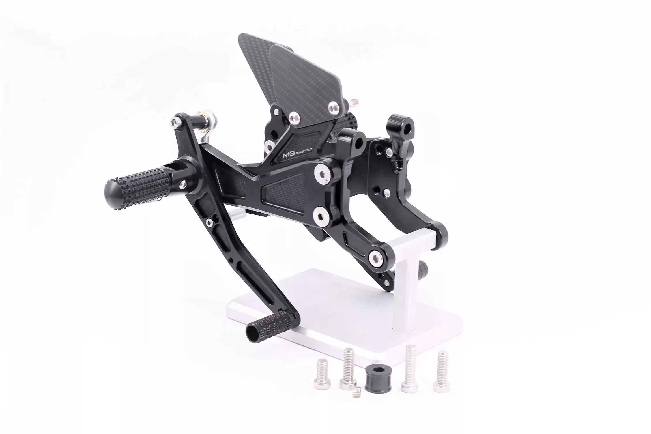 MG Biketec Sportfussrastenanlage / Rastenanlage / Fußrastenanlage mit ABE, gültig in D - A - CH für Ducati Panigale V4 ab 2021