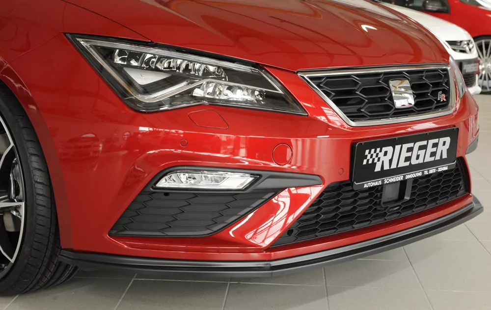 Rieger Spoilerschwert für Seat Leon Cupra (5F) | 5-tür. 01.17- (ab Facelift) für orig. FR-/ Cupra-Frontschürze