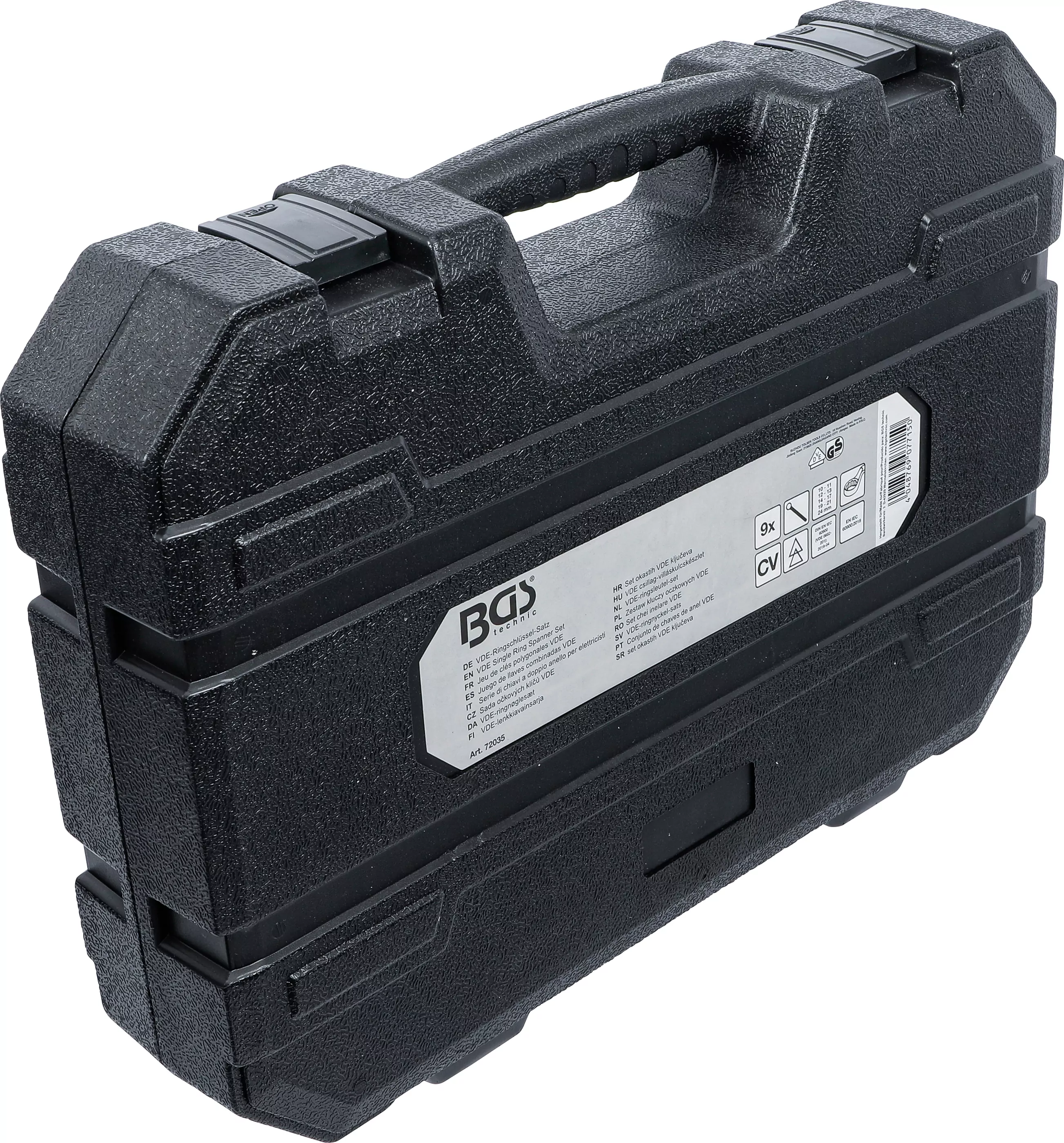 VDE-Ringschlüssel-Satz | tief gekröpft | SW 10 - 24 mm | 9-tlg.