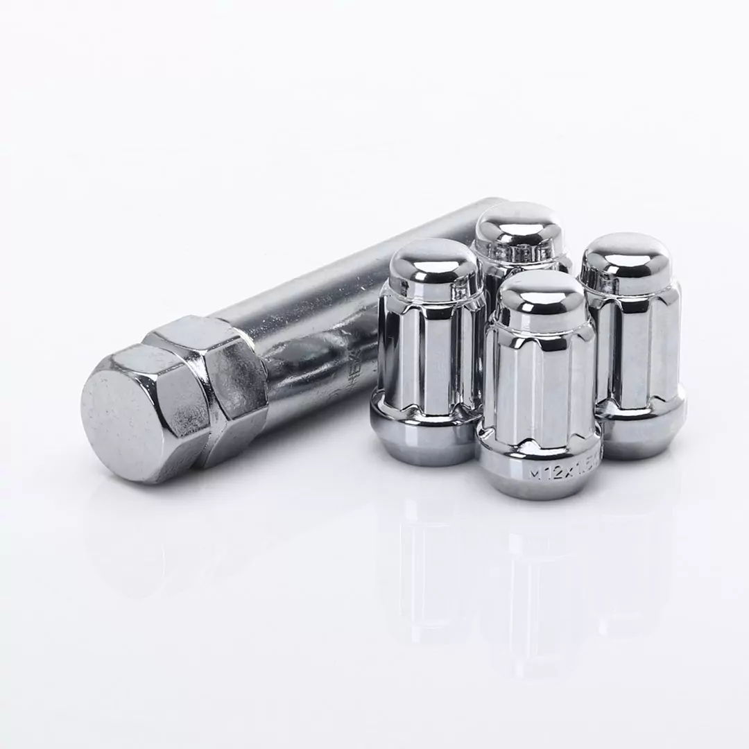 Anti-Diebstahl Radmuttern (Lug Nuts) JR ATN1 - 12x1,5 Chrome