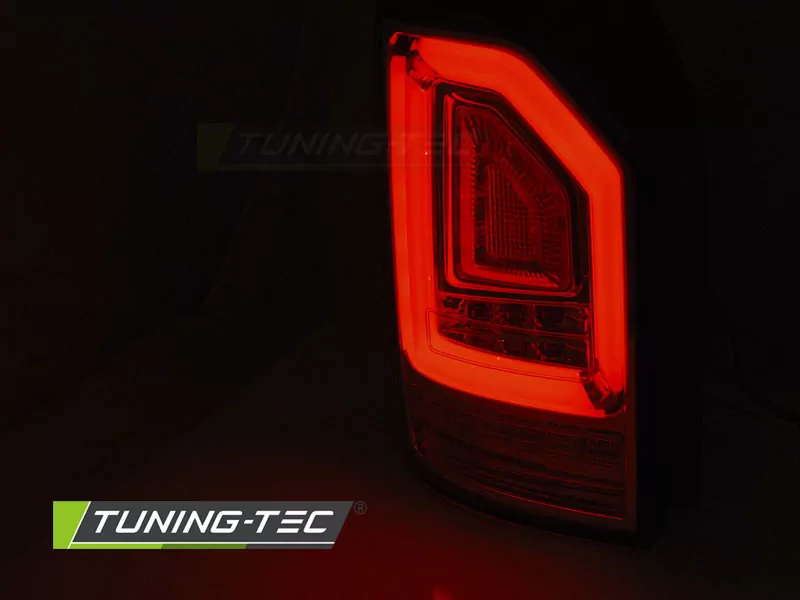 Led Bar Tail Lights Red Smoke Seq Fits Vw T6 15-19 Oem Bulb
