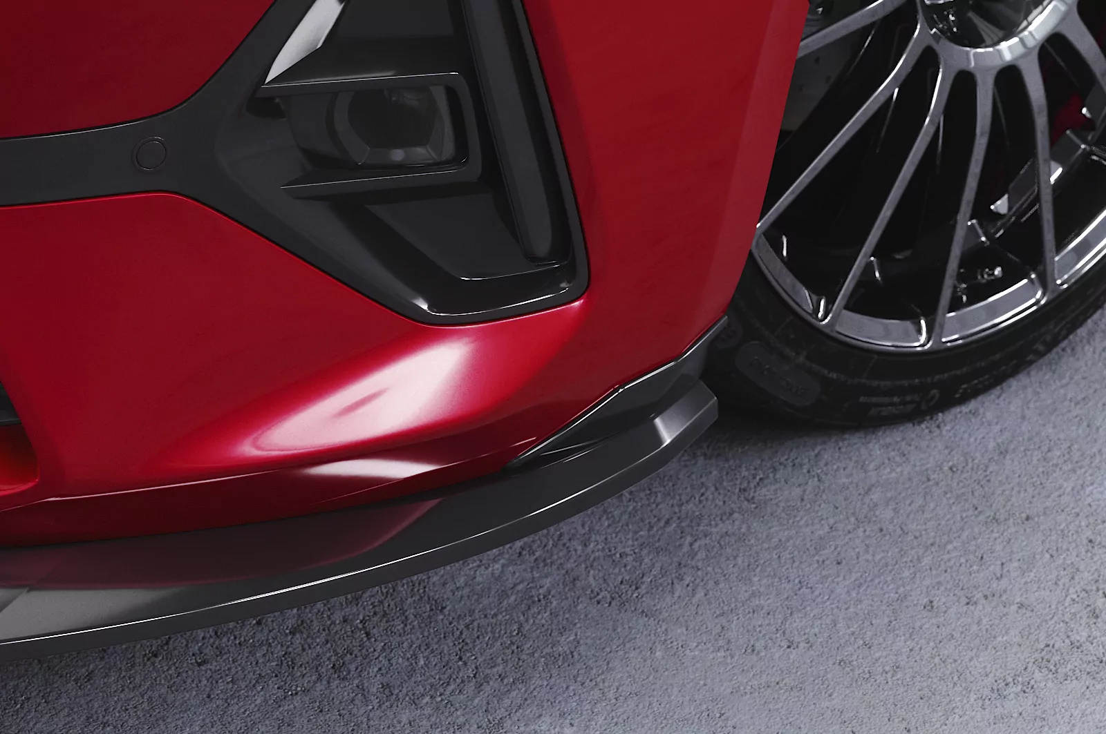 Cup-Spoilerlippe mit ABE für Opel Astra L CSL787 Schwarz Strukturiert