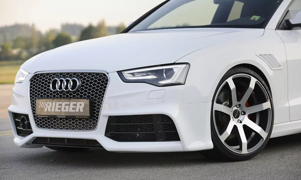 Kühlergrill Audi RS5 (B8), gun-metal für Audi RS5 (B8) Coupe 01.12-06.16 (ab Facelift)