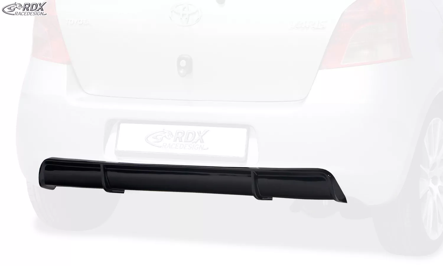RDX Heckansatz für TOYOTA Yaris P9 2005-2008 Diffusor Heckblende Heckdiffusor