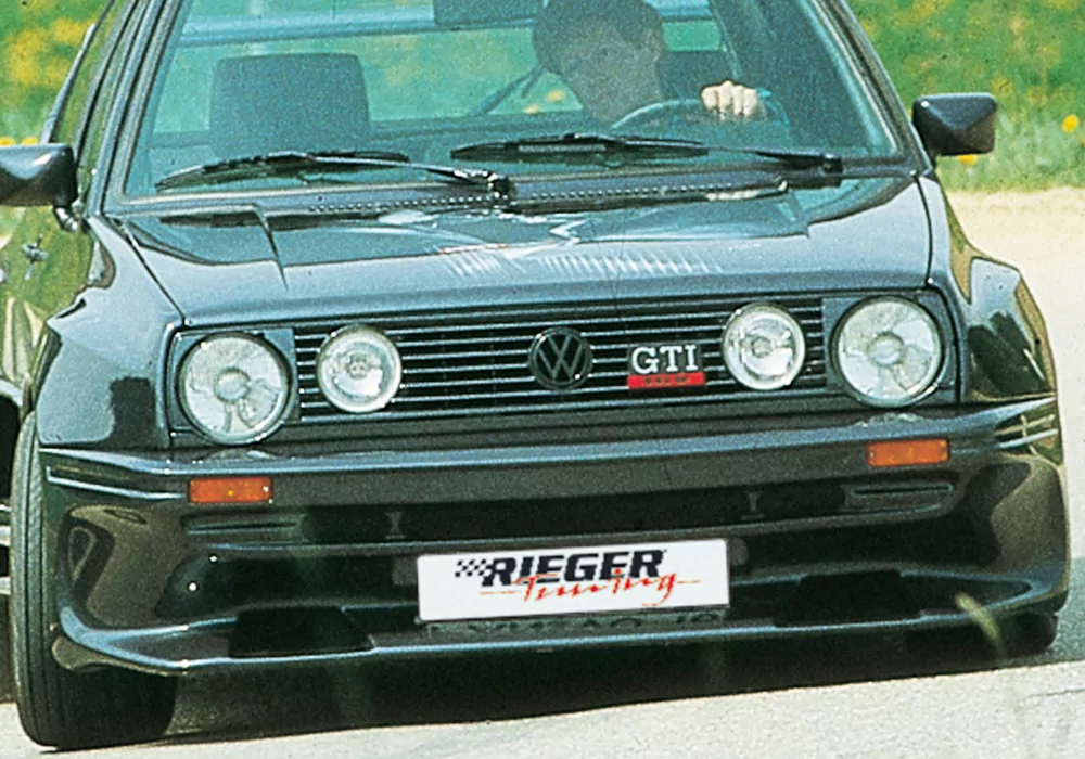 Rieger Spoilerstoßstange Breitbau II für VW Golf 2 -  83-91 carbon optik
