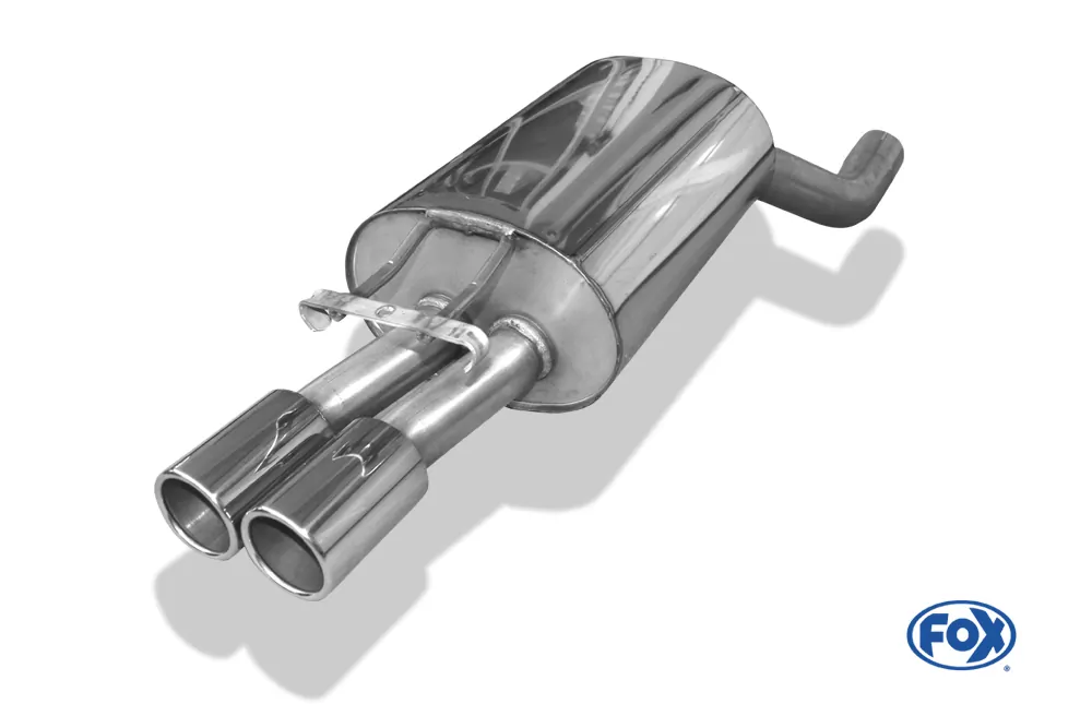 Mercedes E-Klasse W124 Stufenheck  Endschalldämpfer Ø70mm - 2x80 Typ 12