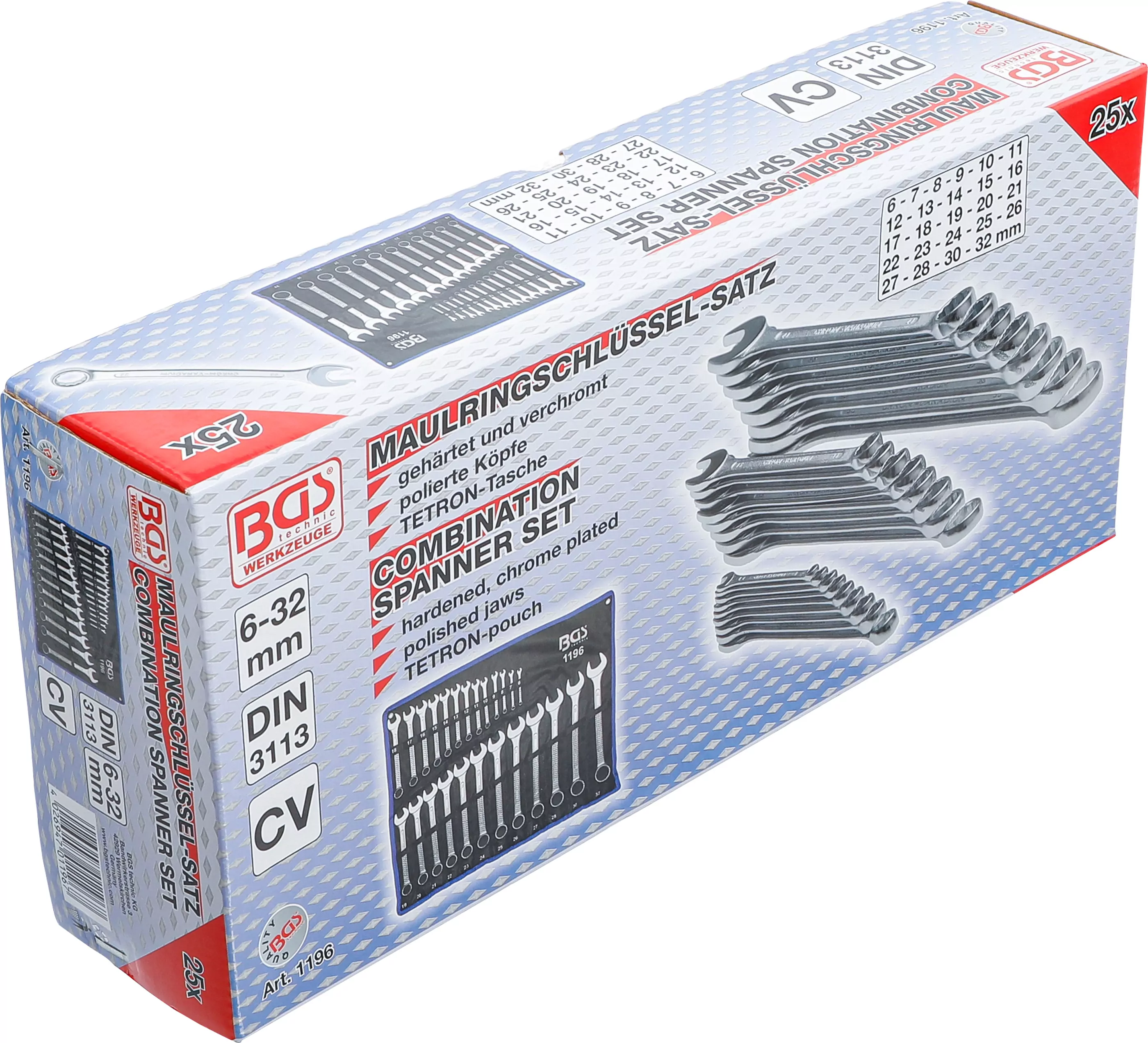Maul-Ringschlüssel-Satz | SW 6 - 32 mm | 25-tlg.