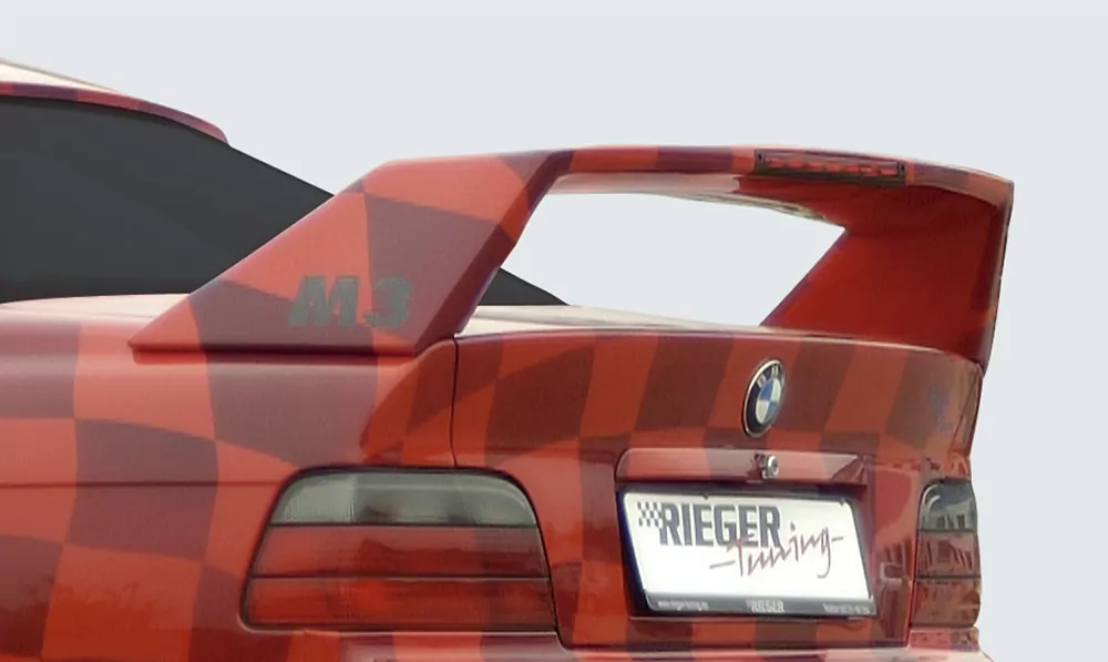 Rieger Heckflügel Breitbau II für BMW 3er E36 - Coupé   carbon optik