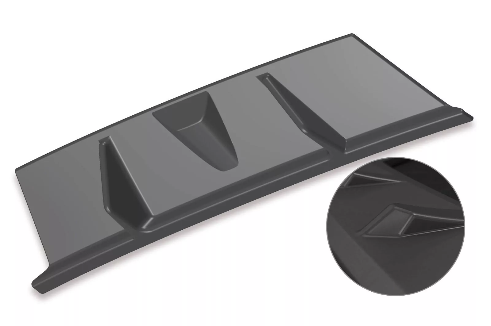 Heckansatz für VW Golf 7 Variant (Facelift) Lackierfreundlich (schwarz matt)