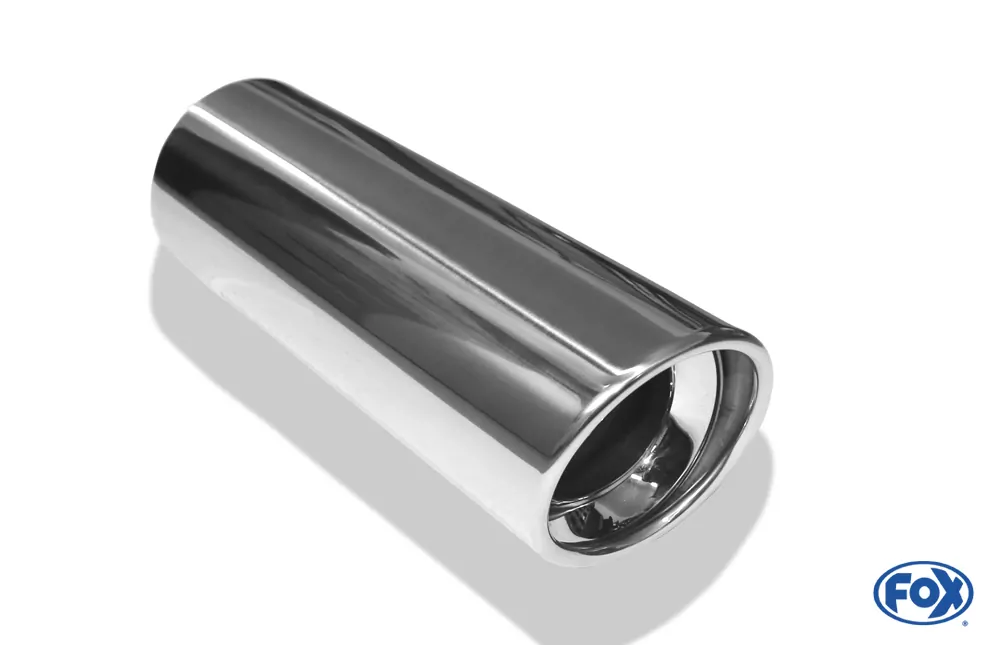 Anschweißendrohr Typ 17  Ø 100 mm / Länge: 300 mm  - rund / eingerollt / 15° abgeschrägt / mit Absorber