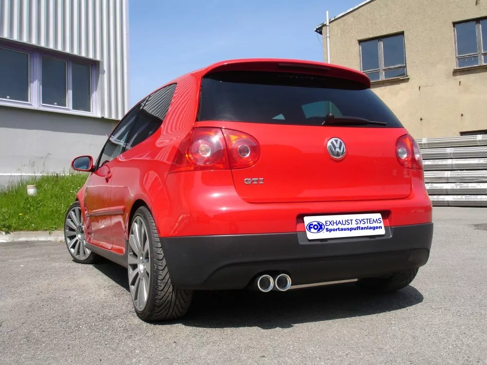 VW Golf V  Endschalldämpfer - 2x80 Typ 13