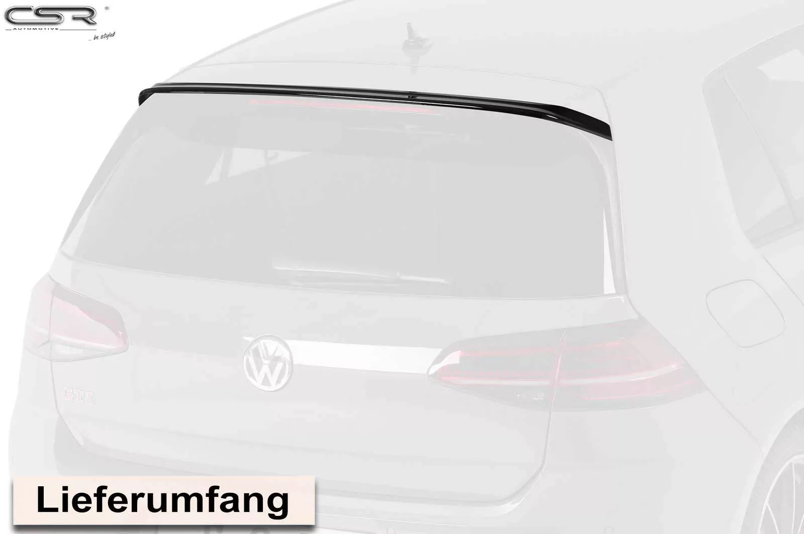 Heckflügel mit ABE für VW Golf 7 HF583-M Carbon Look (matt)