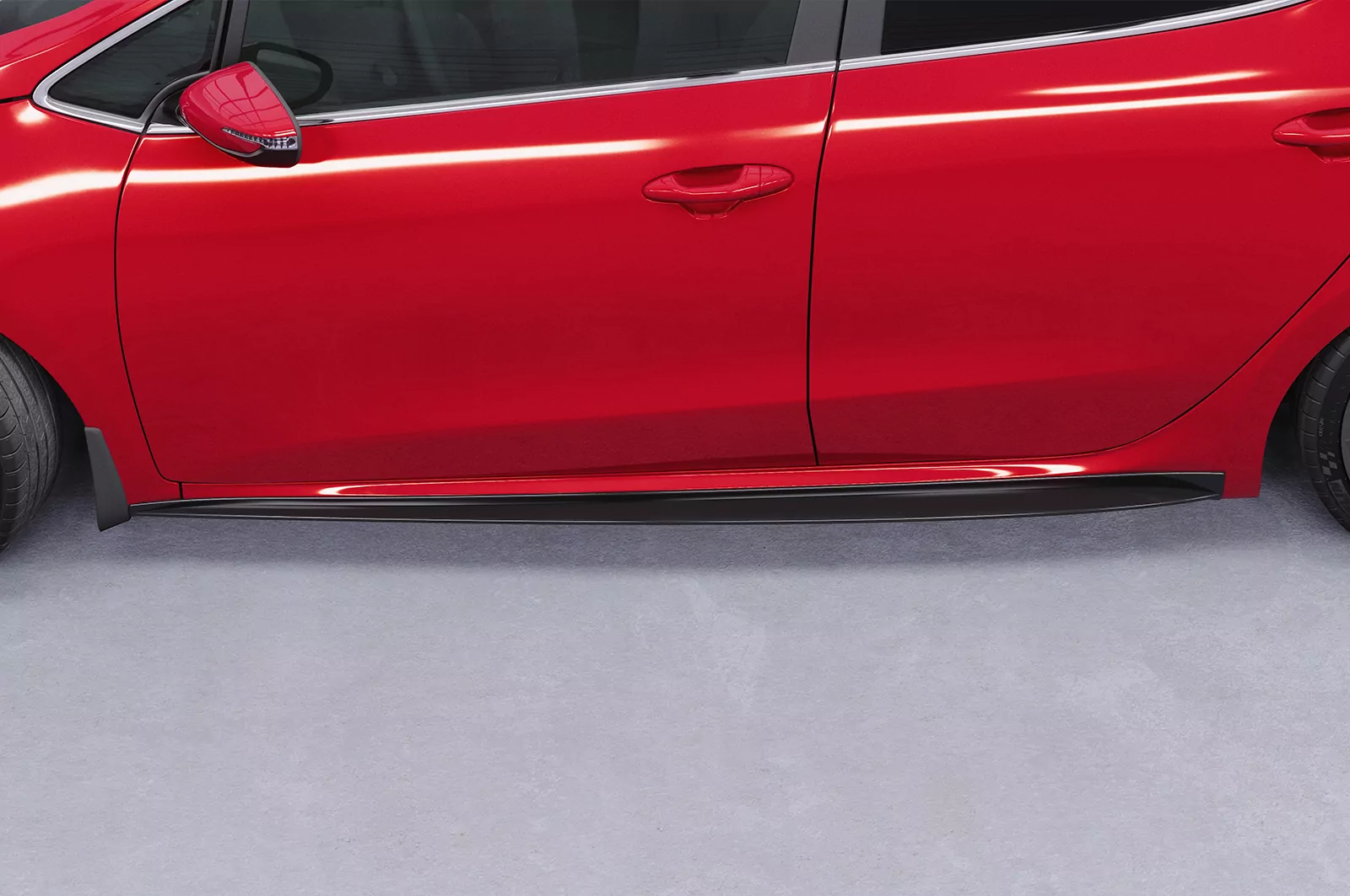 Seitenschweller für Kia Ceed / Pro Ceed (JD) GT SS576 Schwarz Strukturiert