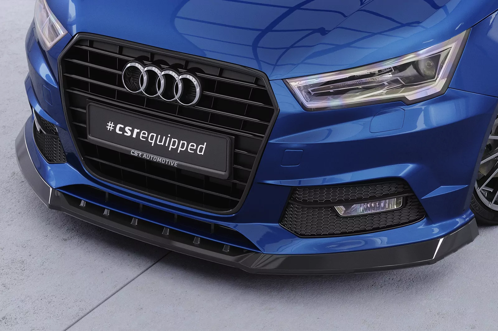 Cup-Spoilerlippe mit ABE für Audi A1 8X CSL481 Strukturiert (schwarz matt)