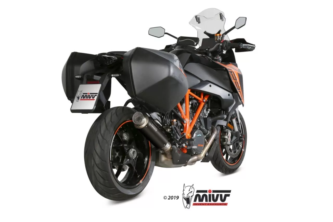 MIVV GPpro Edelstahl Schwarz KTM 1290 SUPERDUKE GT 2016 >