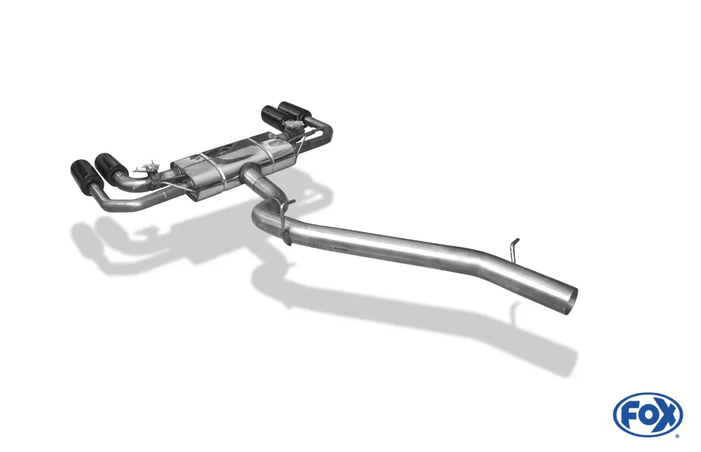 Audi S3 GY - Limousine  Halbanlage ab OPF mit Abgasklappen - 2x100 Typ 25 rechts/links Endrohre schwarz emalliert