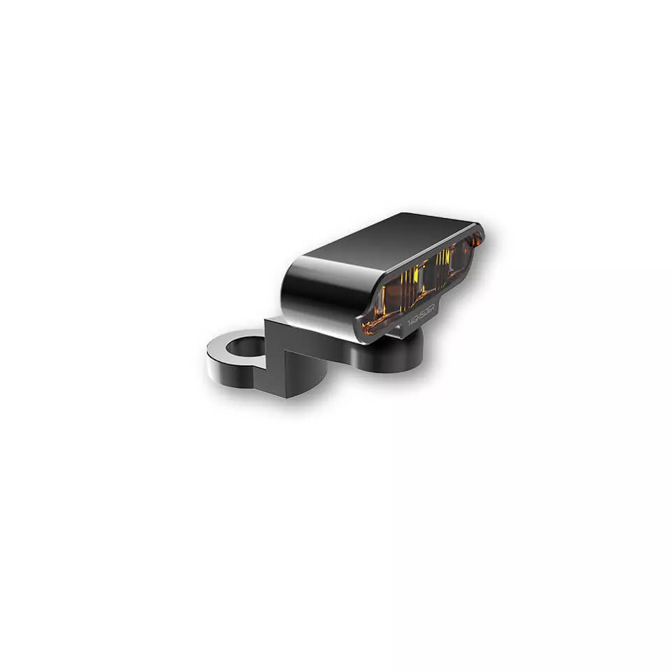 HIGHSIDER pro Type 2 CNC Mounting LED Indicator Black/Translucent E-Approved (Pair)