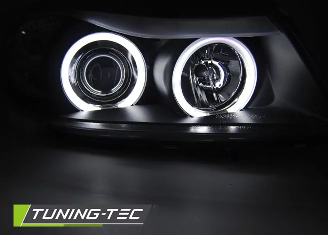 HEADLIGHTS ANGEL EYES CCFL BLACK fits BMW E90/E91 03.05-08.08