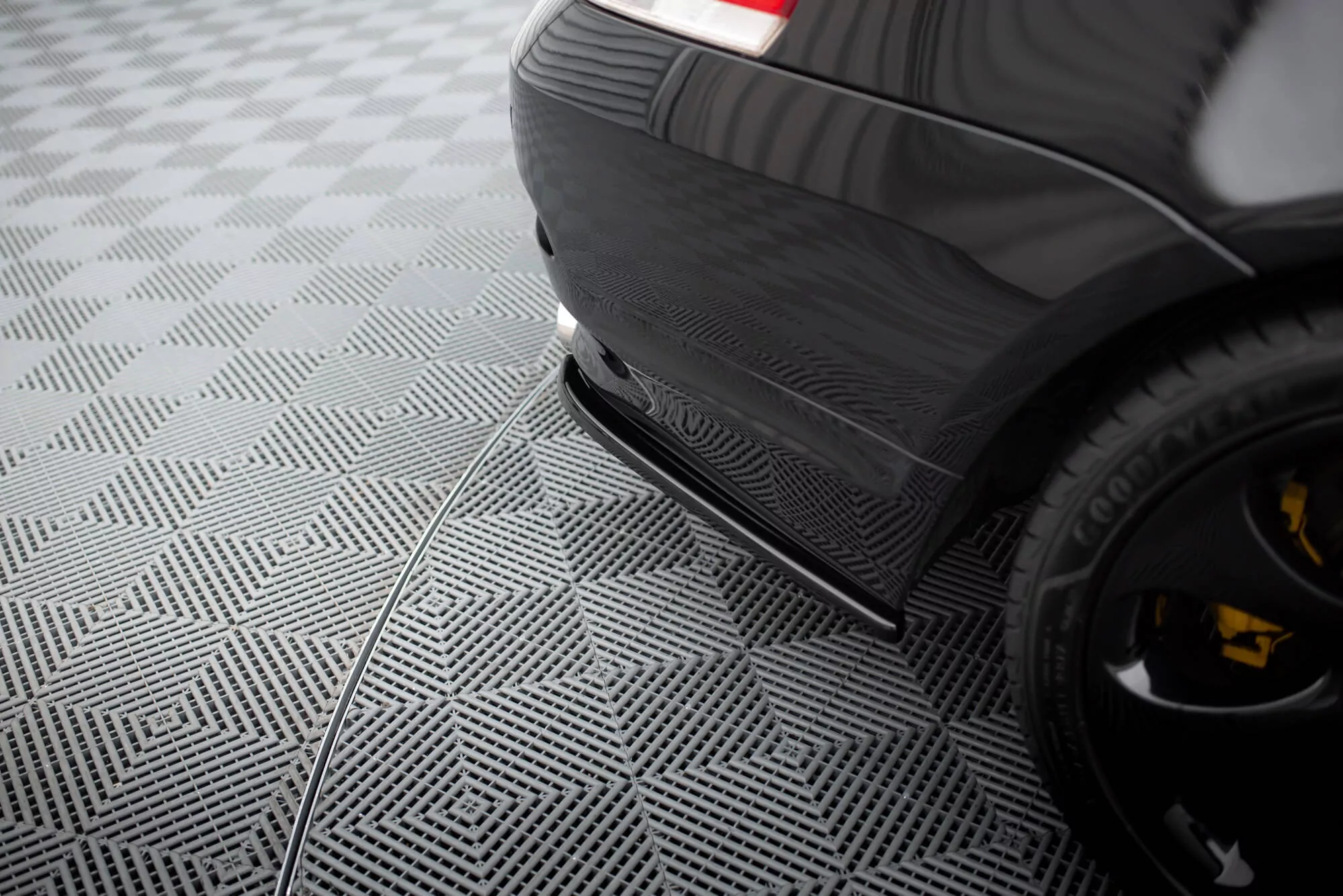 Heck Ansatz Flaps Diffusor Passend Für Diffusor Passend Für BMW 6er E63 / E64 (vor FL) Schwarz Hochglanz Schwarz Hochglanz