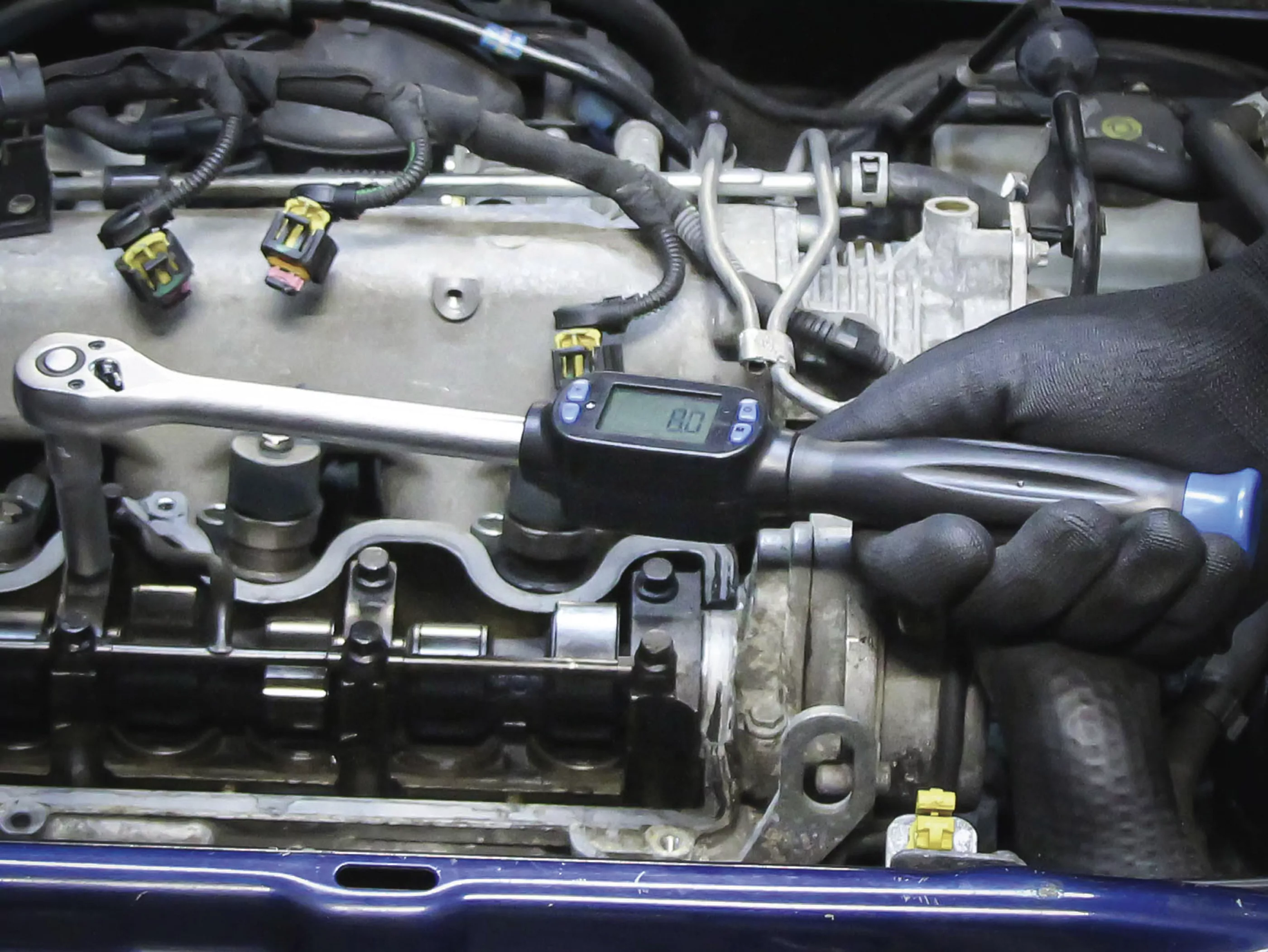 Digitaler Drehmomentschlüssel | Abtrieb Außenvierkant 10 mm (3/8") | 27 - 135 Nm