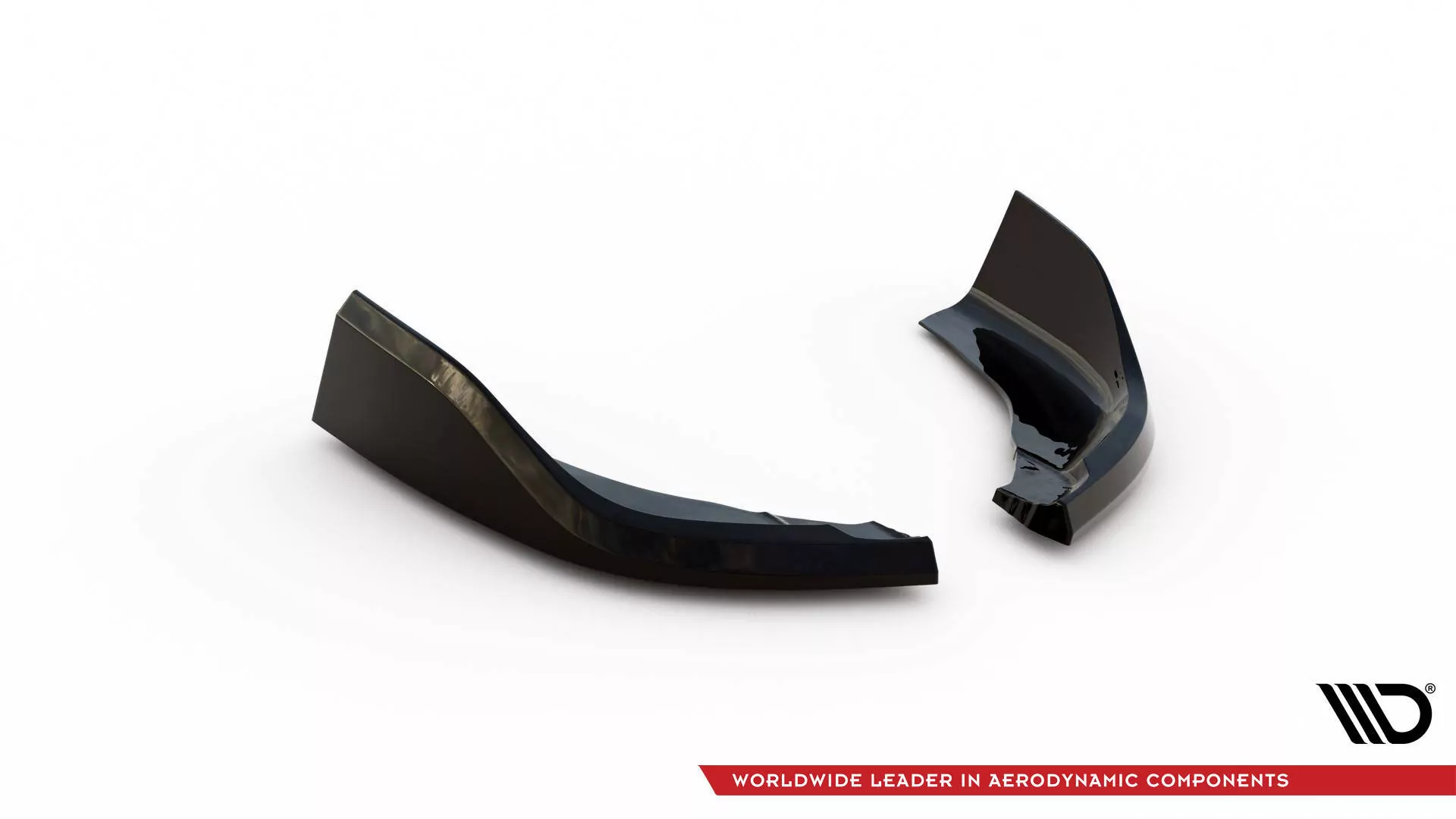 Heck Ansatz Flaps Diffusor V.1 Für2 BMW 1er M-Paket / M135i F40 Schwarz Hochglanz