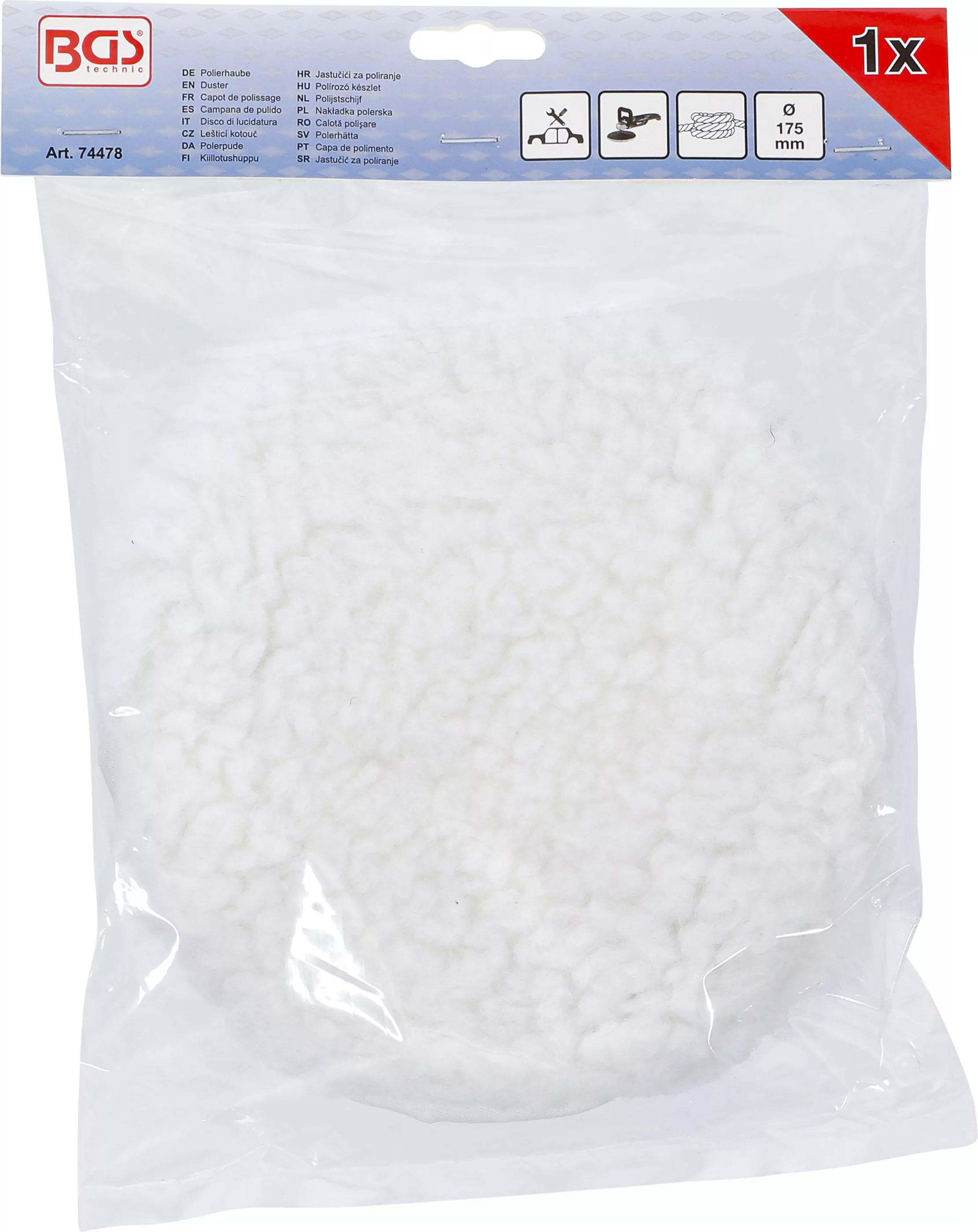 Polierhaube | mit Kordelzug | Ø 175 mm