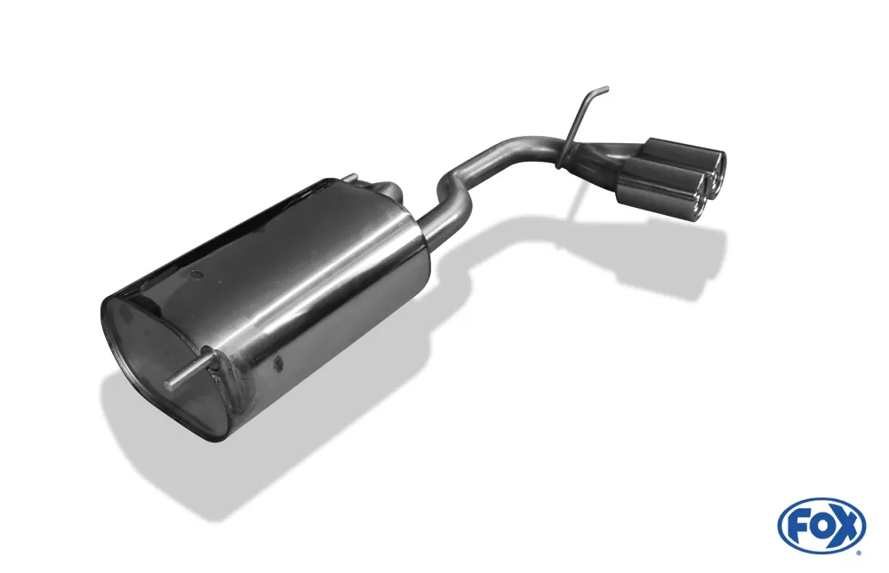 Subaru Justy II für Modelle mit lackierter Stoßstange  Endschalldämpfer quer - 2x76 Typ 13