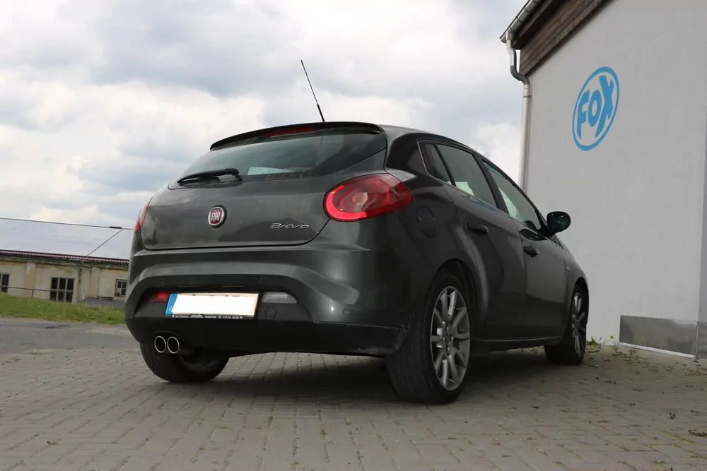 Fiat Bravo 198 für Modelle mit Stoßstangenausschnitt  Endschalldämpfer - 2x80 Typ 16