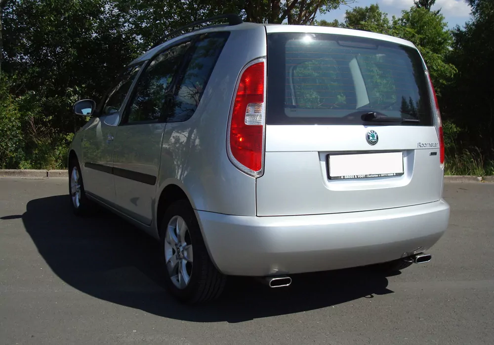 Skoda Roomster 5J  Endschalldämpfer rechts/links - 130x50 Typ 52 rechts/links