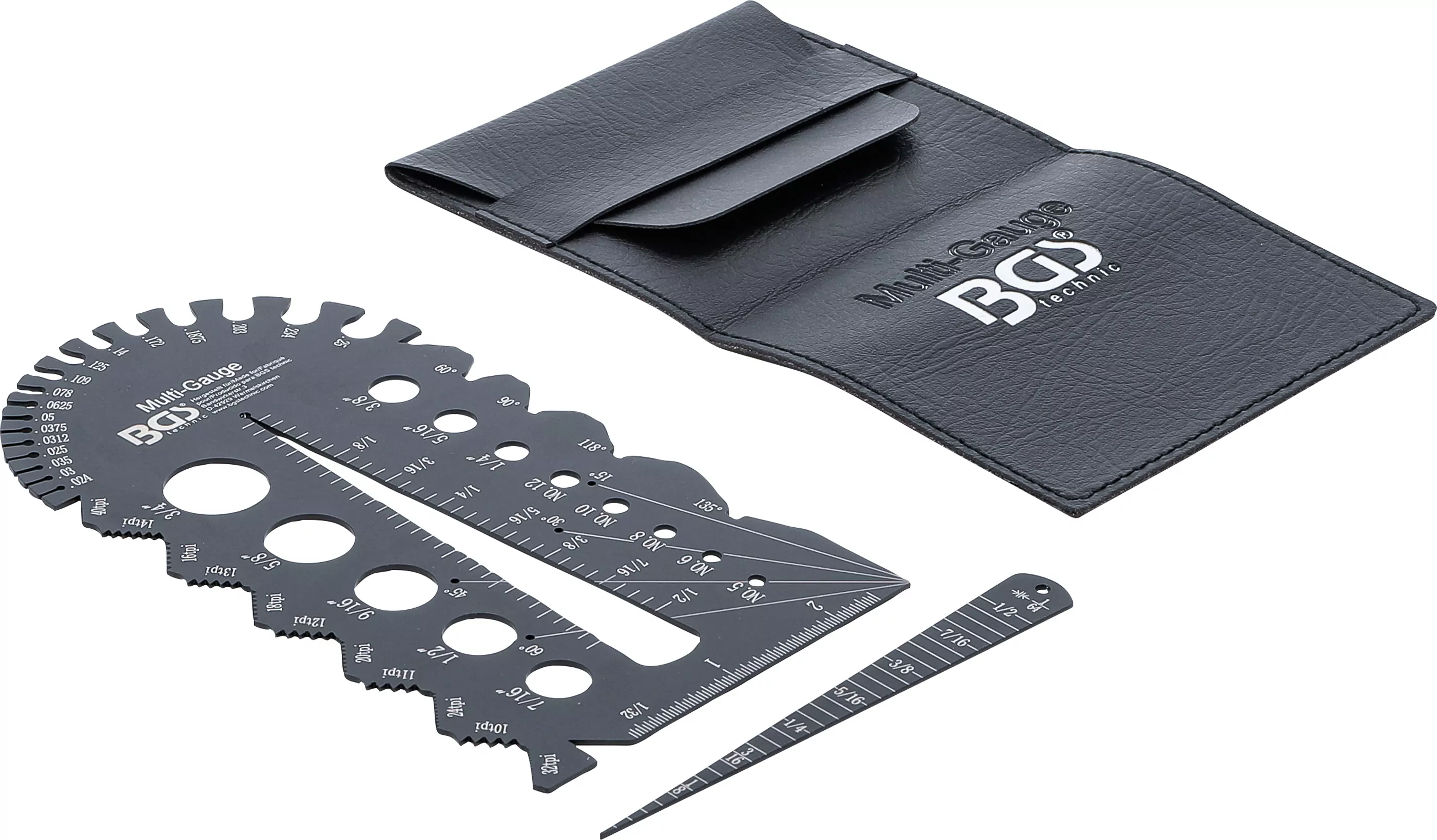 Schrauben- und Gewindeschablone | Zollgrößen | 1/4 - 2"