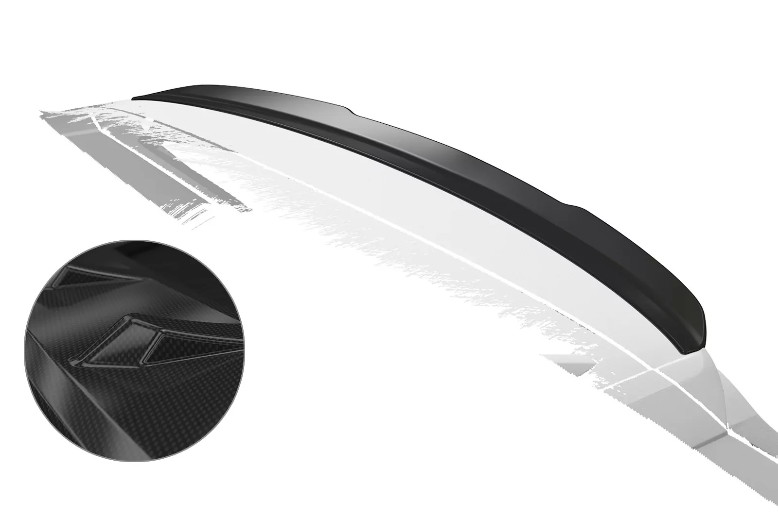 Heckflügel mit ABE für Skoda Karoq HF805-C Carbon Look Hochglanz