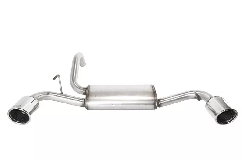 Ulter Sportauspuff für Fiat 500 ABARTH 2008- 2 Duplex Endrohre rund Ø100