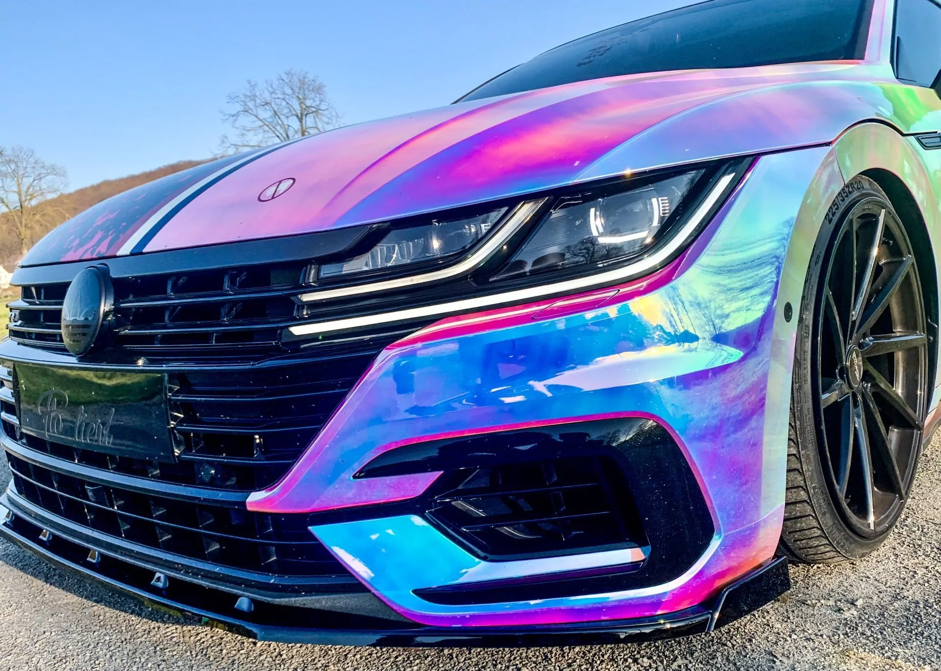 Cup Frontspoilerlippe mit Wing für VW Arteon