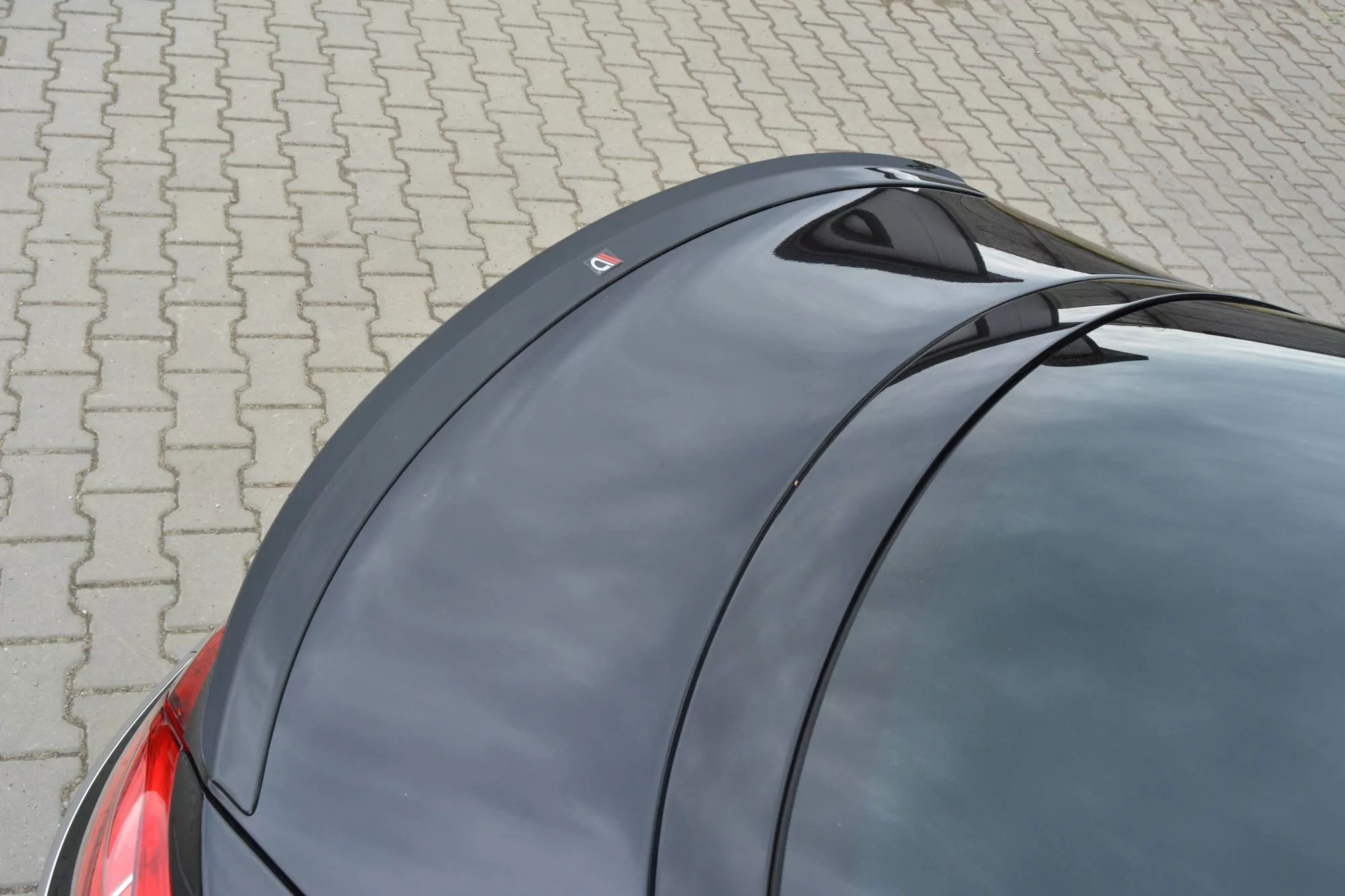 Spoiler CAP Passend Für Passend Für VW Passat CC R36 RLINE (vor FL) Schwarz Hochglanz Schwarz Hochglanz