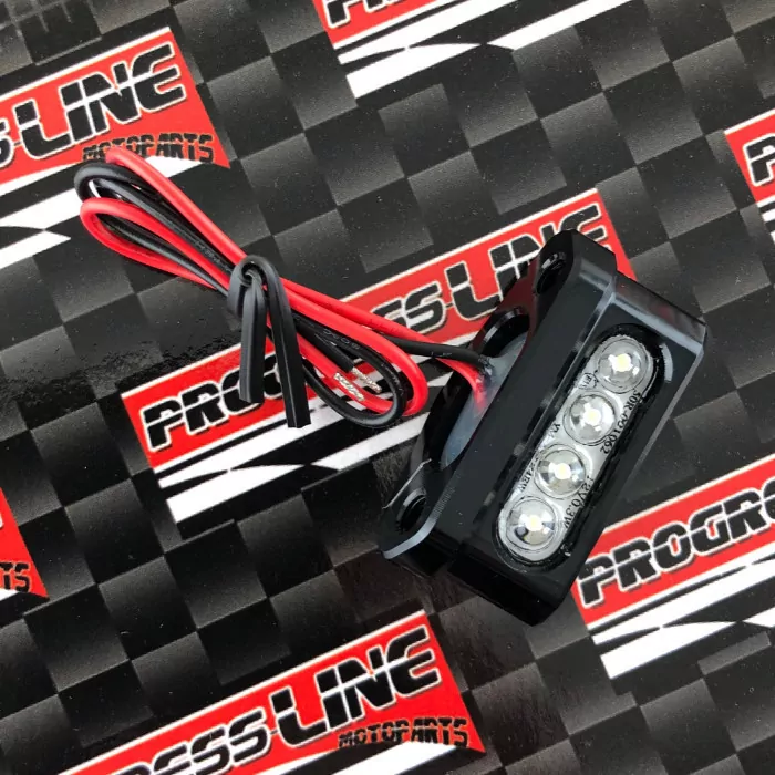 Led-kennzeichenbeleuchtung | Sonic | Alu | M5 | Schwarz | Maße: B 42 X H 15 X T 22 Mm