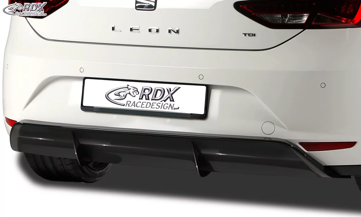 RDX Heckansatz für SEAT Leon 5F / Leon 5F SC Diffusor Heckblende Heckdiffusor