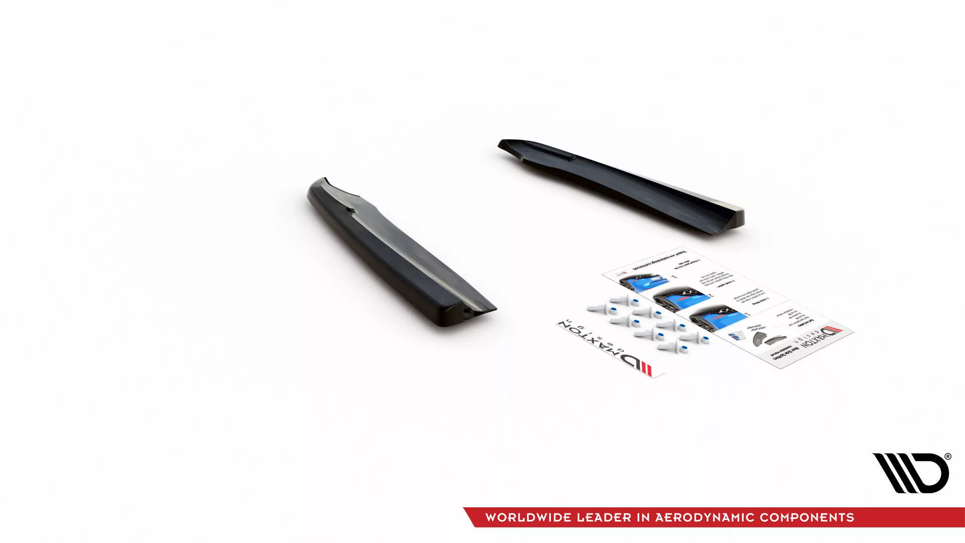 Heck Ansatz Flaps Diffusor Für Mercedes-Benz GLC Coupe AMG-Line C253 Facelift Schwarz Hochglanz