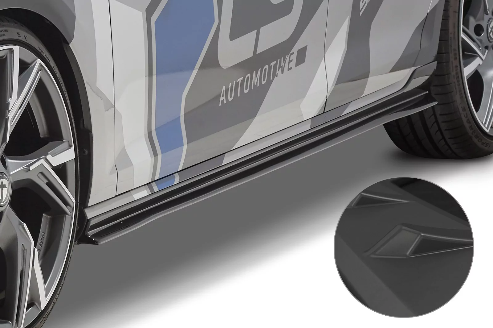 Seitenschweller für VW Golf 7 (Typ AU) Lackierfreundlich (schwarz matt)