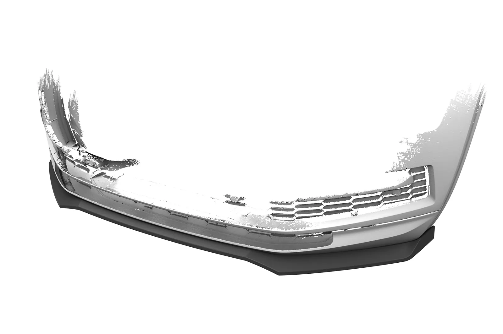 Cup-Spoilerlippe mit ABE für Skoda Kodiaq CSL626 Schwarz Strukturiert