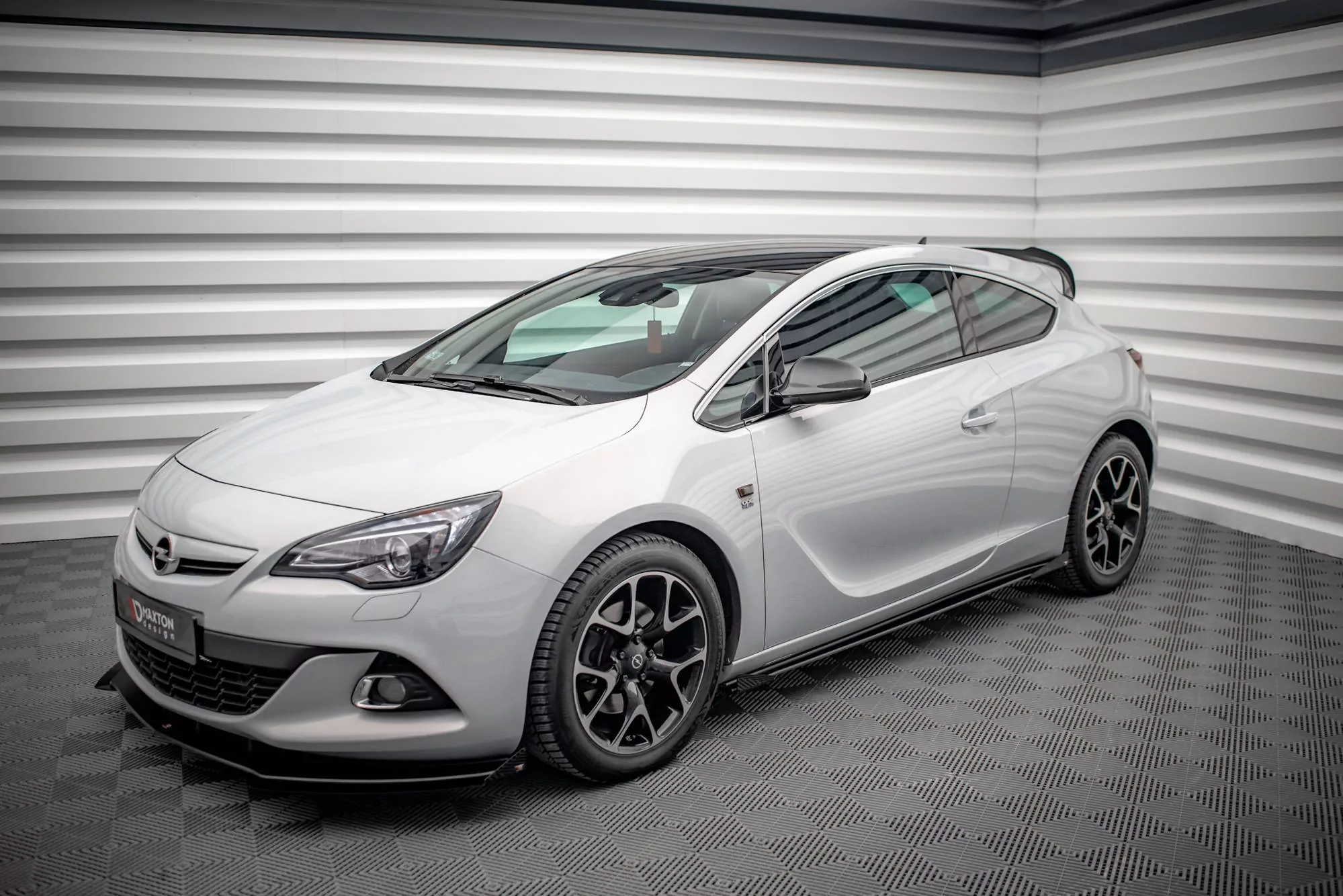Seitenschweller Flaps Für Opel Astra GTC OPC-Line J Schwarz Hochglanz