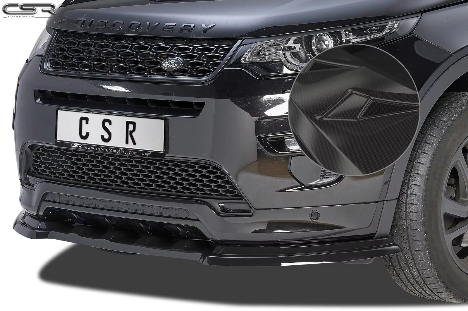 Cup-Spoilerlippe mit ABE für Land Rover Discovery Sport CSL309-C Carbon Look Hochglanz