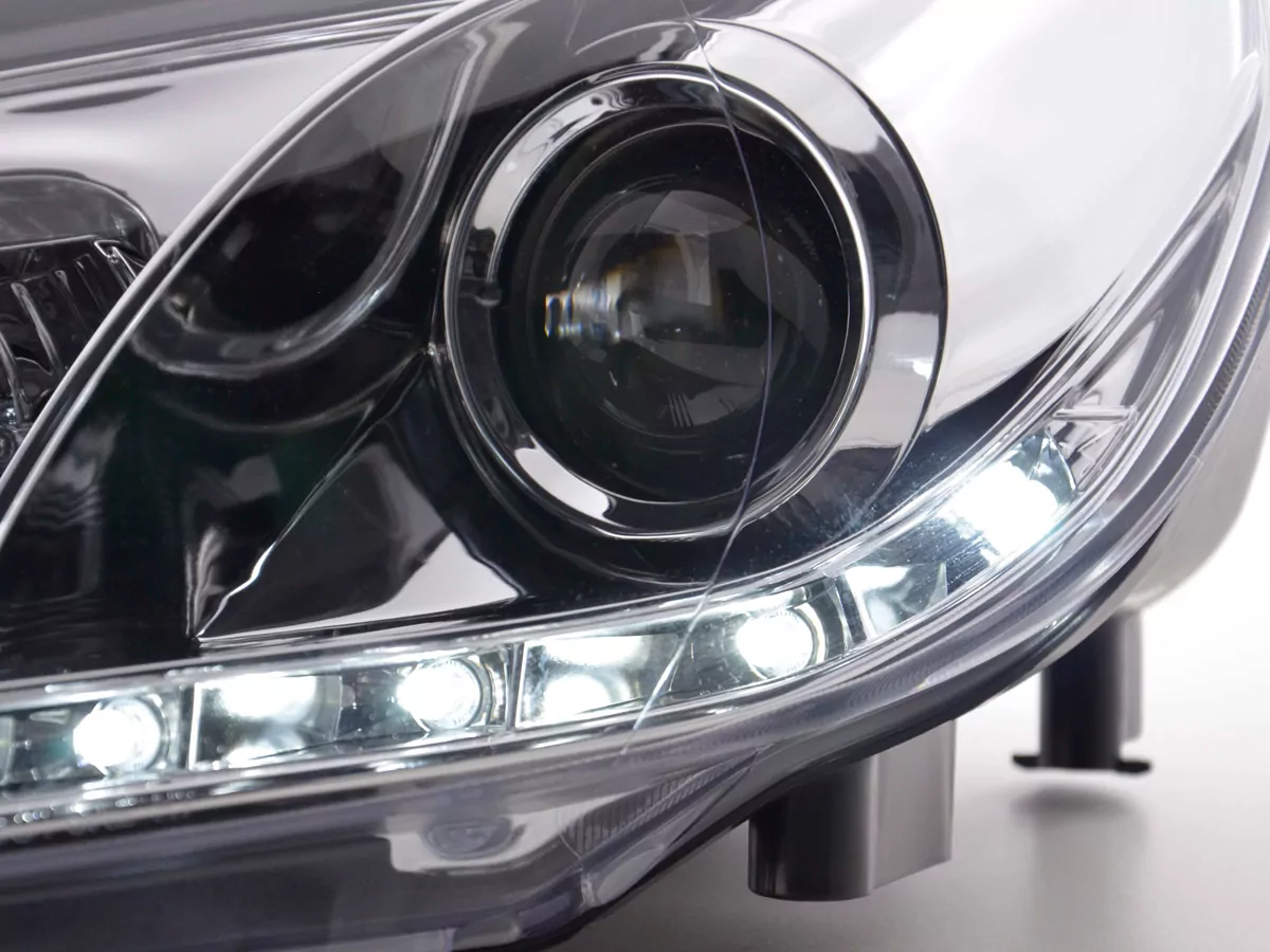 Scheinwerfer Set Daylight LED Tagfahrlicht VW Golf 6 Typ 1K Bj. 08- chrom