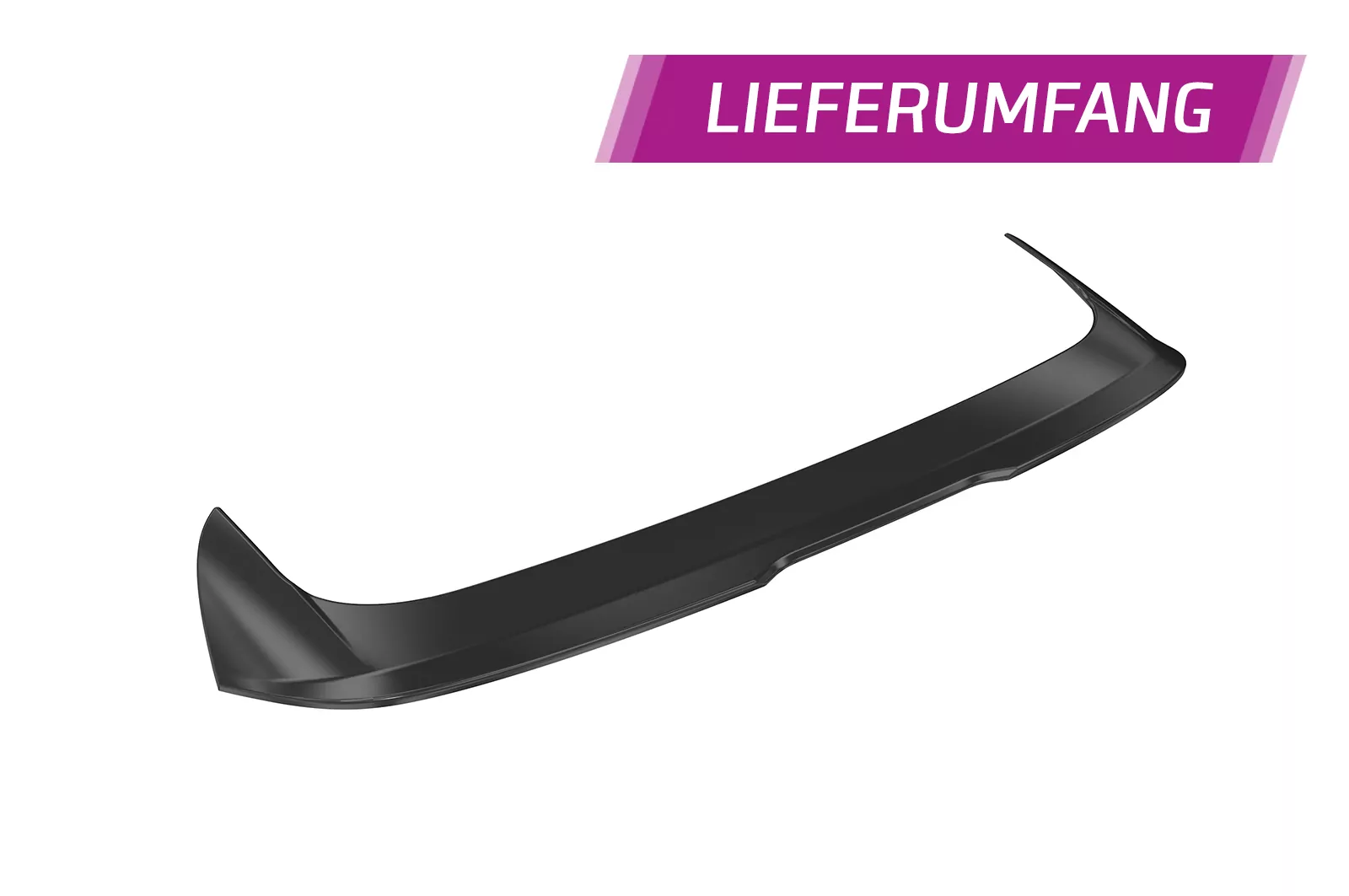 Heckflügel mit ABE für VW Golf 8 (Typ CD) Variant HF942 Schwarz Strukturiert