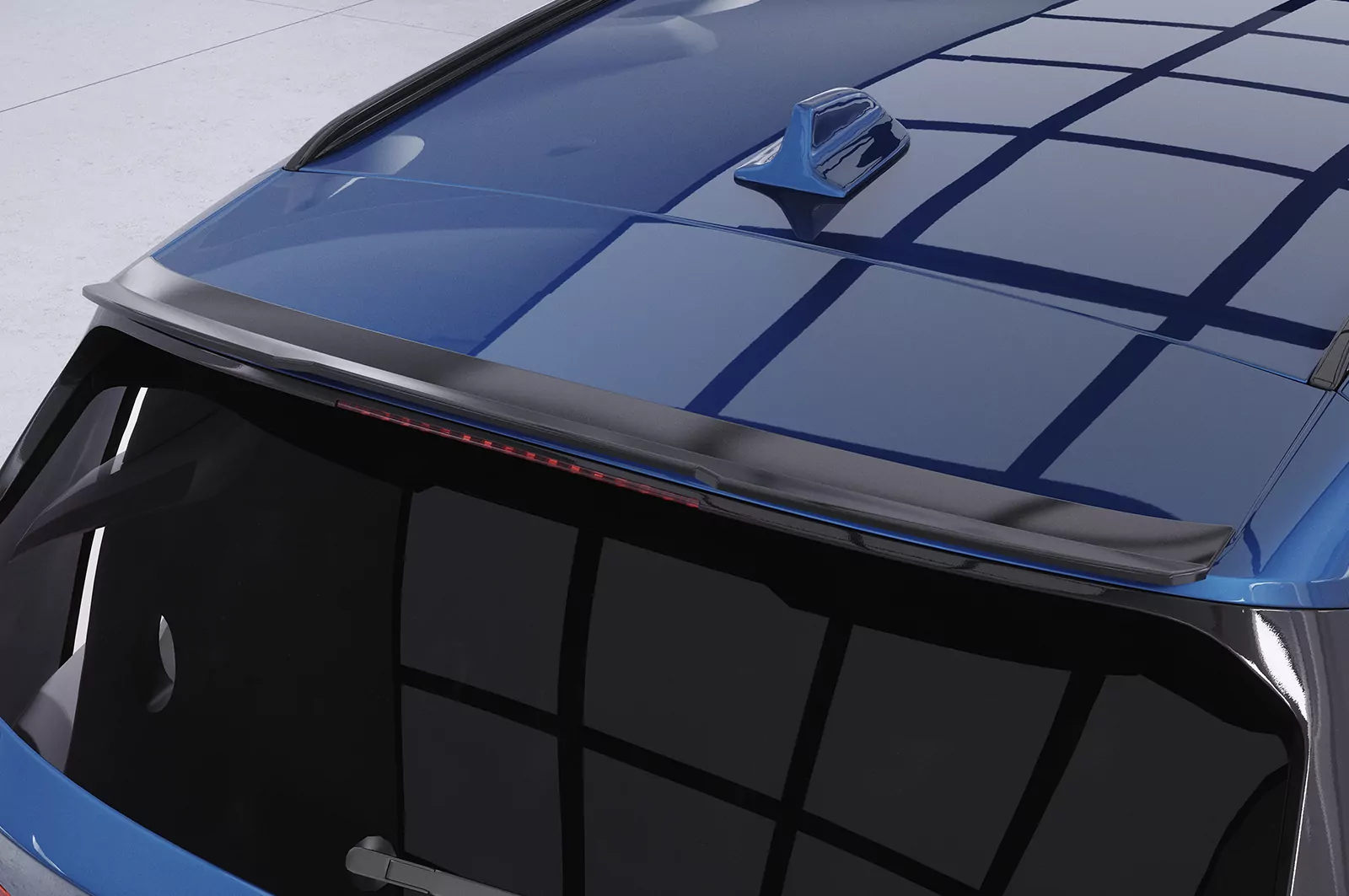 Heckflügel mit ABE für BMW X1 F48 HF668 Strukturiert (schwarz matt)