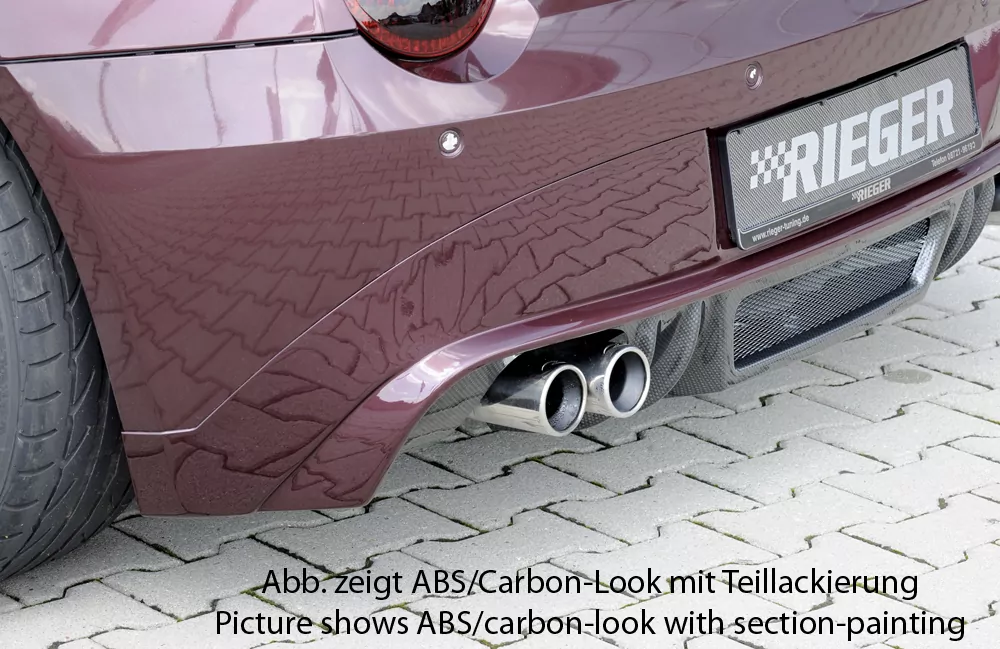 Rieger Heckansatz für BMW Z4 (E85) - Roadster 02.03-12.05 (bis Facelift) carbon optik