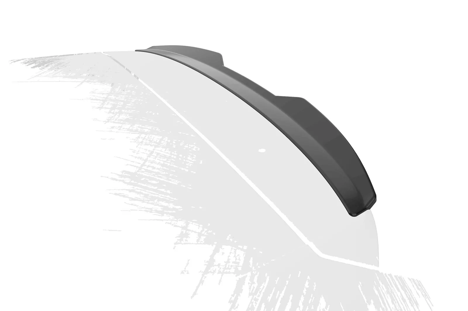 Heckflügel mit ABE fürSkoda Fabia 3 Combi HF885 Schwarz Strukturiert