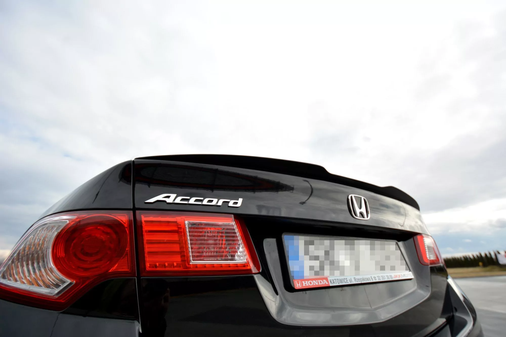 Spoiler CAP Passend Für Passend Für HONDA ACCORD MK8. CU-Serie Schwarz Hochglanz Schwarz Hochglanz