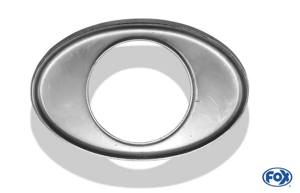 Deckel für Endrohr oval  140x90mm - Loch: 63mm